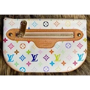Louis Vuitton Multicolore Monogram Pattern Coated Canvas Wallet Clutch MI1066